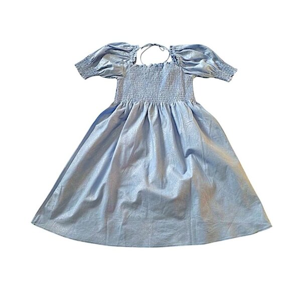 Hill House Athena Nap Dress, Light‎ Blue Glitter Check, Size S, New with tag - Picture 6 of 12